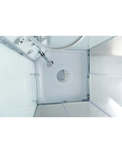 Душевая кабина 90х90х235 см BelBagno UNO-CAB-A-2-90-P-Cr-TOP текстурное стекло