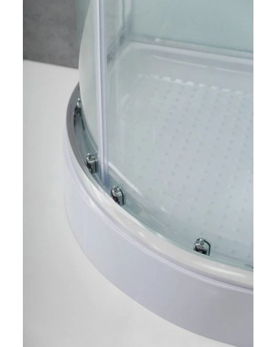 Душевая кабина 80х80х235 см BelBagno UNO-CAB-R-2-80-C-Cr-TOP прозрачное