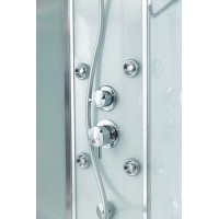 Душевая кабина 80х80х235 см BelBagno UNO-CAB-R-2-80-C-Cr-TOP прозрачное