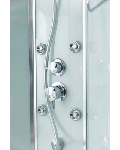 Душевая кабина 80х80х235 см BelBagno UNO-CAB-R-2-80-C-Cr-TOP прозрачное