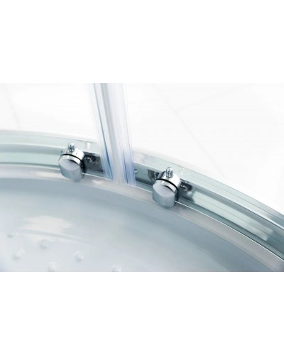 Душевая кабина 80х80х235 см BelBagno UNO-CAB-R-2-80-C-Cr-TOP прозрачное