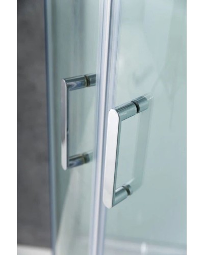 Душевая кабина 80х80х235 см BelBagno UNO-CAB-R-2-80-C-Cr-TOP прозрачное