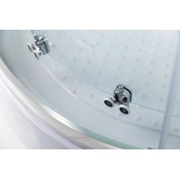 Душевая кабина 80х80х235 см BelBagno UNO-CAB-R-2-80-P-Cr-TOP текстурное стекло