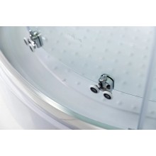 Душевая кабина 80х80х235 см BelBagno UNO-CAB-R-2-80-P-Cr-TOP текстурное стекло