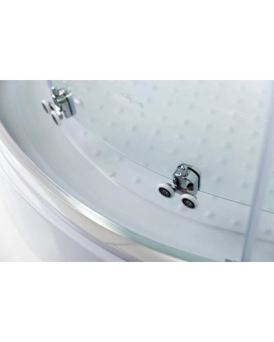 Душевая кабина 80х80х235 см BelBagno UNO-CAB-R-2-80-P-Cr-TOP текстурное стекло