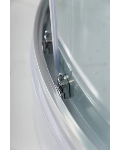 Душевая кабина 80х80х235 см BelBagno UNO-CAB-R-2-80-P-Cr-TOP текстурное стекло