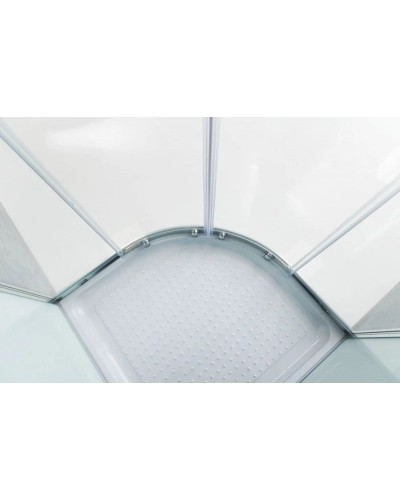 Душевая кабина 80х80х235 см BelBagno UNO-CAB-R-2-80-P-Cr-TOP текстурное стекло