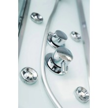 Душевая кабина 90х90х235 см BelBagno UNO-CAB-R-2-90-C-Cr-TOP прозрачное