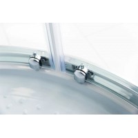 Душевая кабина 90х90х235 см BelBagno UNO-CAB-R-2-90-C-Cr-TOP прозрачное