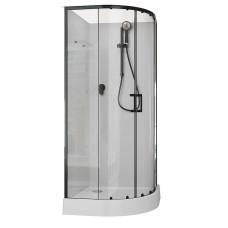 Душевая кабина Aquanet Passion EVO R Black 100х100 282010 без гидромассажа