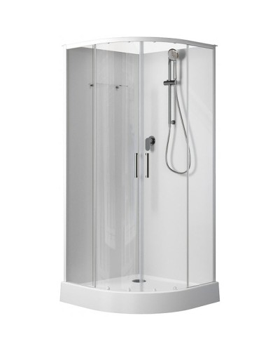 Душевая кабина Aquanet Passion EVO R White 100х100 281965 без гидромассажа