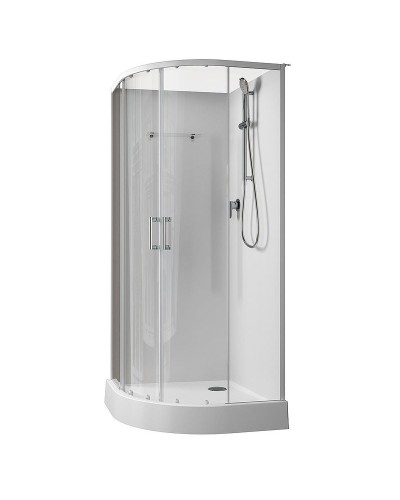 Душевая кабина Aquanet Passion EVO R White 100х100 281965 без гидромассажа