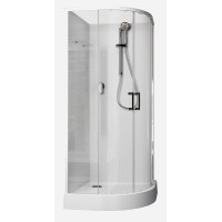 Душевая кабина Aquanet Passion EVO R White 100х100 281965 без гидромассажа