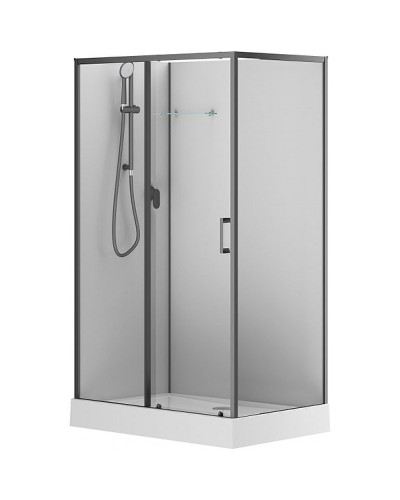 Душевая кабина Aquanet Passion EVO Black 120х80 L 282012 без гидромассажа