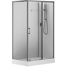 Душевая кабина Aquanet Passion EVO Black 120х80 R 282011 без гидромассажа