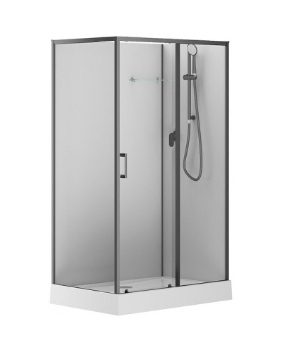 Душевая кабина Aquanet Passion EVO Black 120х80 R 282011 без гидромассажа