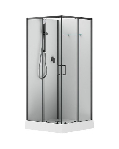 Душевая кабина Aquanet Passion EVO S Black 90х90 282009 без гидромассажа