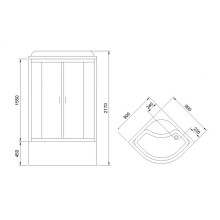 Душевая кабина Royal Bath BK 90x90 RB90BK4-MM без гидромассажа
