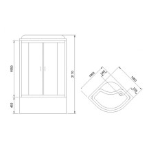 Душевая кабина Royal Bath BK 100x100 RB100BK4-MM без гидромассажа