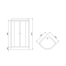Душевая кабина Royal Bath HK 100x100 RB100HK6-WT без гидромассажа