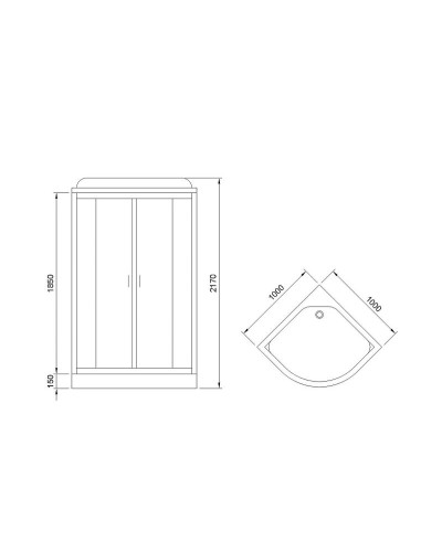 Душевая кабина Royal Bath HK 100x100 RB100HK6-WT без гидромассажа
