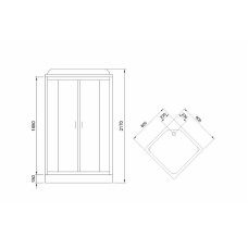Душевая кабина Royal Bath HP 80x80 RB80HP6-WC без гидромассажа