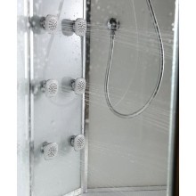 Душевая кабина 90х90х220 см Black & White Galaxy 5501900 прозрачное