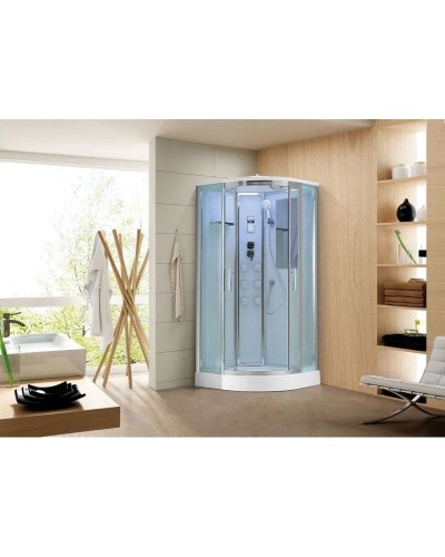 Душевая кабина 90х90х220 см Black & White Galaxy 5501900 прозрачное