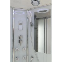 Душевая кабина 100х100х220 см Black & White Galaxy 5501100 прозрачное