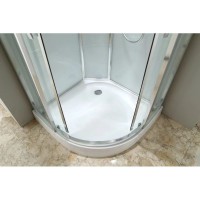 Душевая кабина 100х100х220 см Black & White Galaxy 5501100 прозрачное