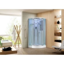 Душевая кабина 100х100х220 см Black & White Galaxy 5501100 прозрачное