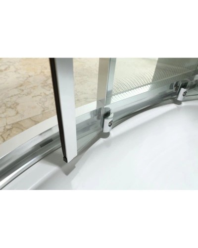 Душевая кабина 100х100х220 см Black & White Galaxy 5501100 прозрачное