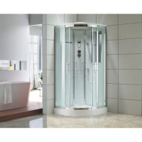 Душевая кабина 100х100х220 см Black & White Galaxy 5501100 прозрачное