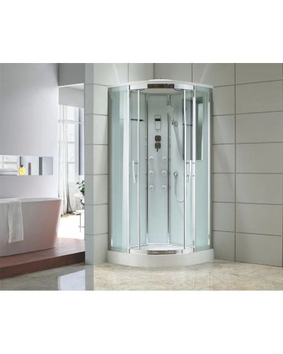 Душевая кабина 100х100х220 см Black & White Galaxy 5501100 прозрачное