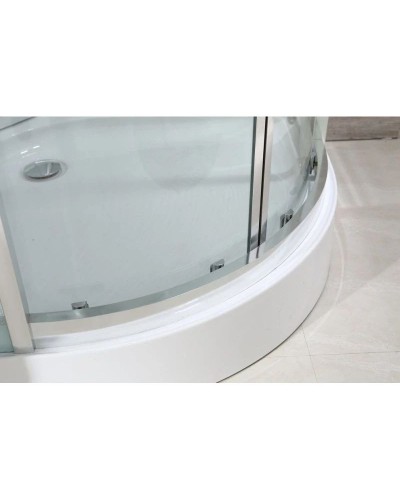 Душевая кабина 100х100х220 см Black & White Galaxy 5501100 прозрачное