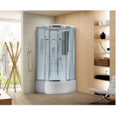 Душевая кабина 100х100х220 см Black & White Galaxy 5503100 прозрачное