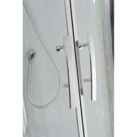 Душевая кабина 100х100х220 см Black & White Galaxy 5503100 прозрачное