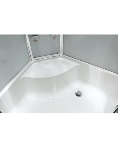 Душевая кабина 100х100х220 см Black & White Galaxy 5503100 прозрачное