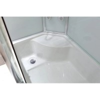 Душевая кабина 120х80х220 см Black & White Galaxy 550712L прозрачное