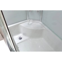 Душевая кабина 120х80х220 см Black & White Galaxy 550712L прозрачное