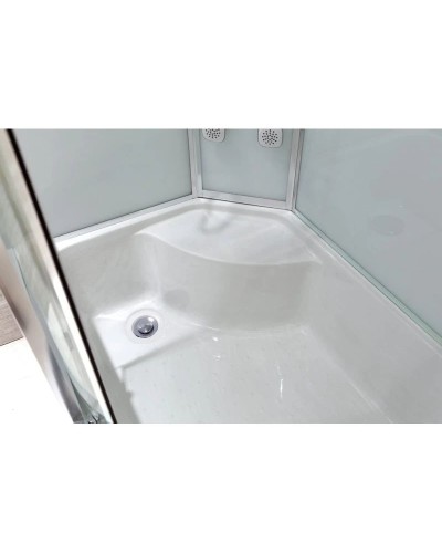 Душевая кабина 120х80х220 см Black & White Galaxy 550712L прозрачное