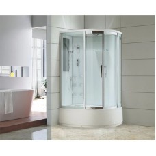 Душевая кабина 120х80х220 см Black & White Galaxy 550712L прозрачное