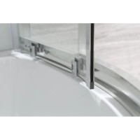 Душевая кабина 120х80х220 см Black & White Galaxy 550712L прозрачное