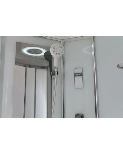 Душевая кабина 120х80х220 см Black & White Galaxy 550712L прозрачное