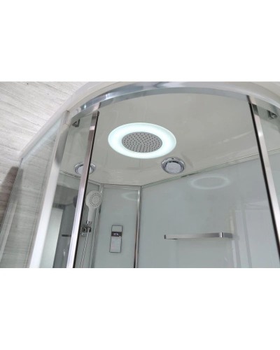 Душевая кабина 120х80х220 см Black & White Galaxy 550712L прозрачное