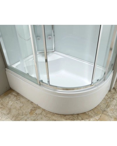 Душевая кабина 120х80х220 см Black & White Galaxy 550712L прозрачное