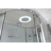 Душевая кабина 120х80х220 см Black & White Galaxy 550712R прозрачное