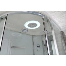 Душевая кабина 120х80х220 см Black & White Galaxy 550712R прозрачное