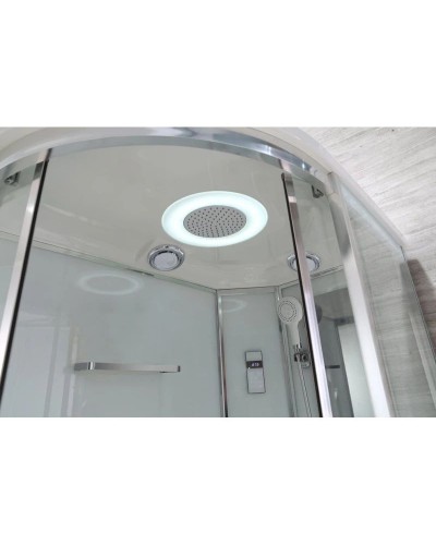 Душевая кабина 120х80х220 см Black & White Galaxy 550712R прозрачное