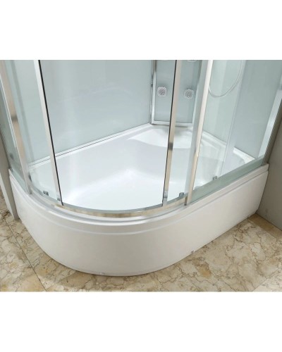 Душевая кабина 120х80х220 см Black & White Galaxy 550712R прозрачное